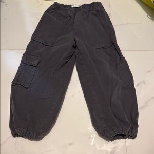 Zara Kids Charcoal Cargo Pants